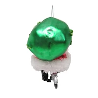 4.5" Santa on Bike Glass Ornament by Ashland®