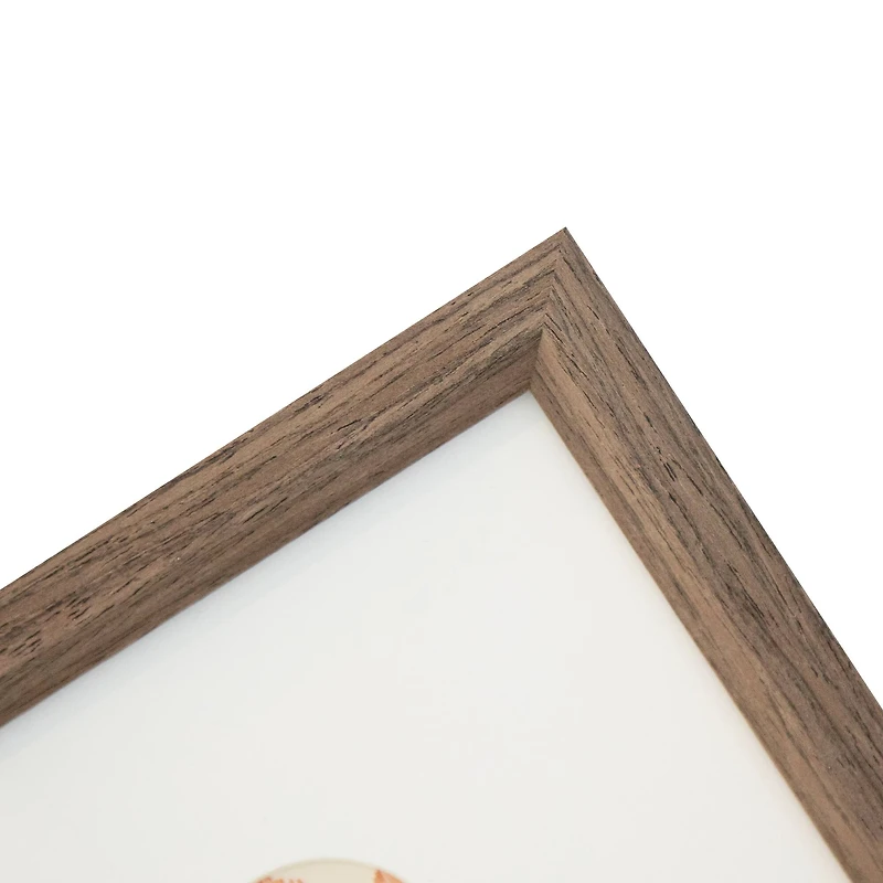 Neutral Basic Dark Brown Frame with Mat by Studio Décor