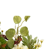 24" Pumpkins & Berries Artificial Fall Harvest Twig Wreath