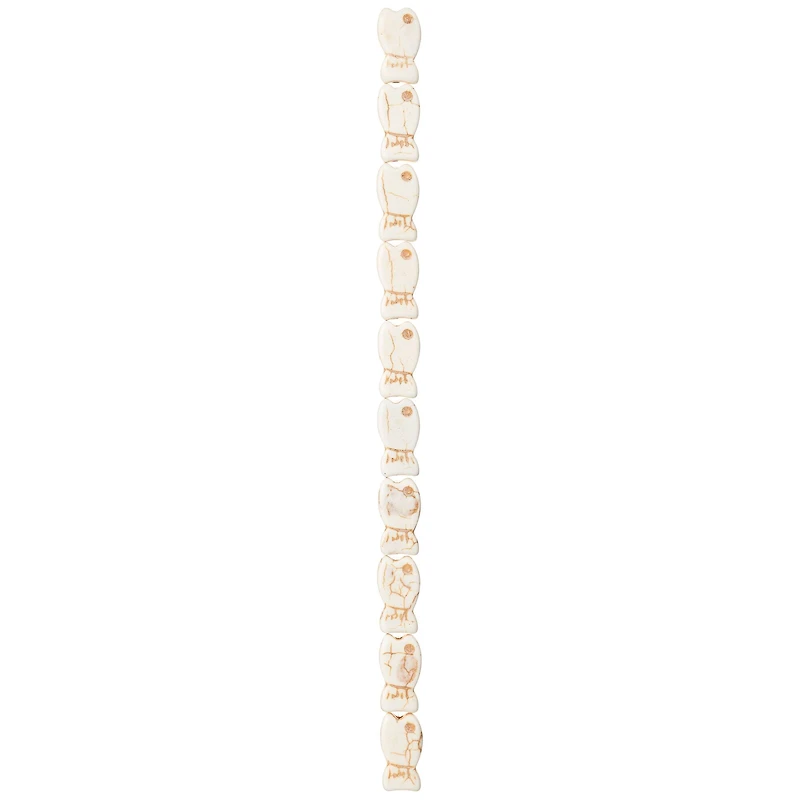 White Howlite Fish Beads by Bead Landing™, 20mm