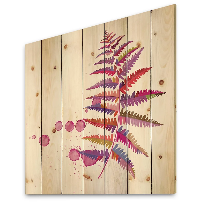 Designart - Purple Fern