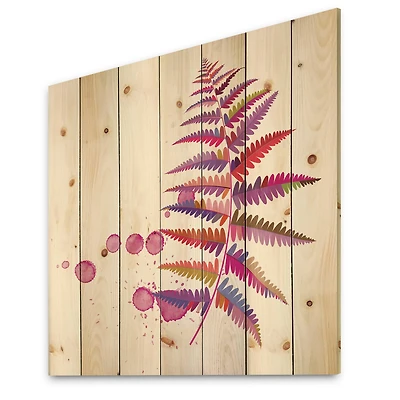 Designart - Purple Fern