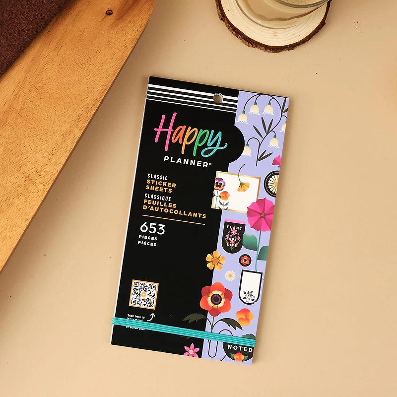 The Classic Happy Planner® Radiant Garden Sticker Book