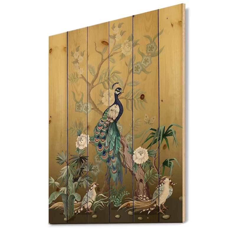 Designart - Chinoiserie With Birds and Peonies VI