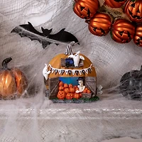 7" LED Lighted Pumpkin Village Halloween Decoration