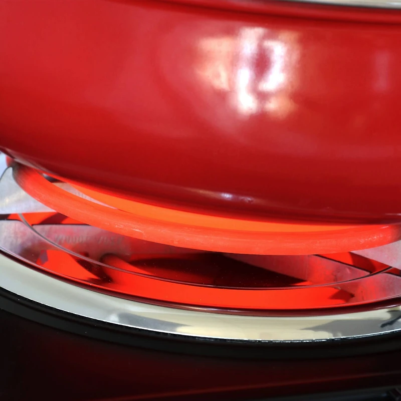 MegaChef Matte Black Electric Portable Lightweight Dual Coil Burner Cooktop Buffet Range