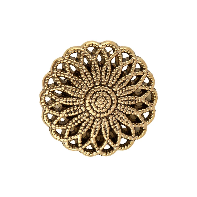 LaMode® 1 1/2 Gold Flower Button