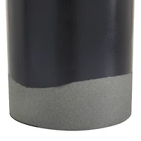 The Novogratz Set of 2 Black Metal Contemporary Vase, 10", 12"