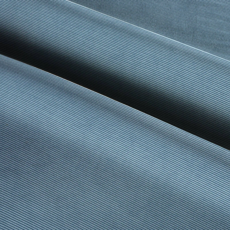 Springs Creative Modern Coastal Chambray Blue Valli Stripe Mohair Fabric