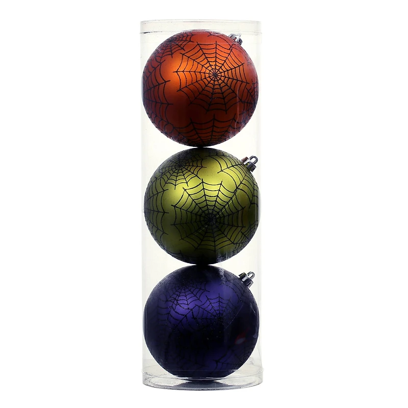 4.75" Spiderweb Ball Ornament Set by Ashland®