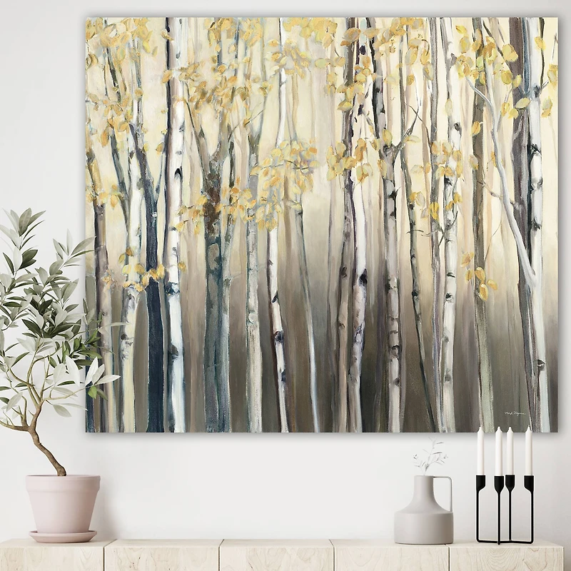 Designart - Golden Birch Forest I