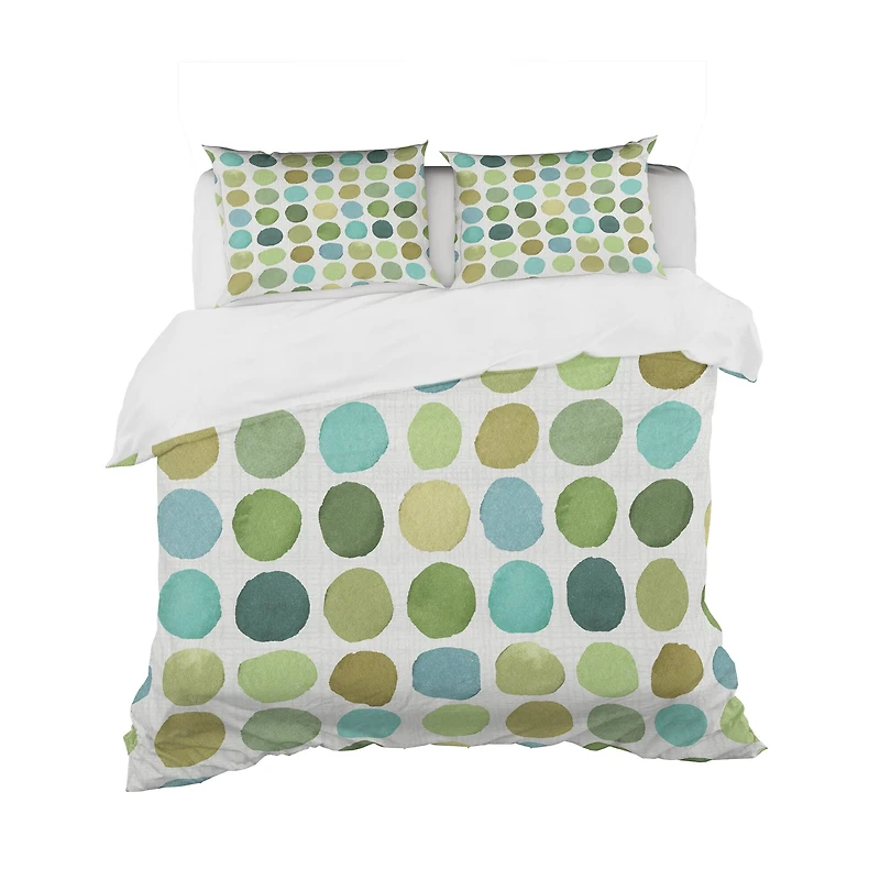 Designart 'geometric Green Circle I' Geometric Bedding Set