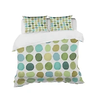 Designart 'geometric Green Circle I' Geometric Bedding Set