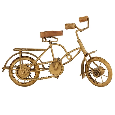 11" Gold Metal Vintage Bicycle Sculpture