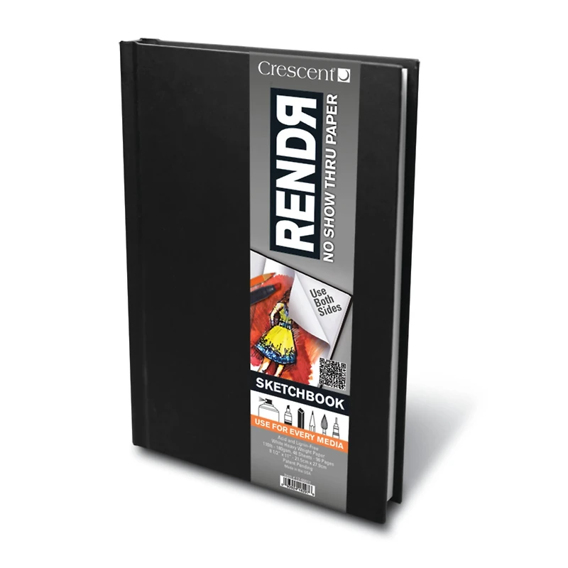 Crescent® RENDR Hardcover Sketch Book, 8.5"x 11"