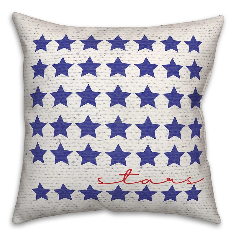 Stars In Script Throw Pillow