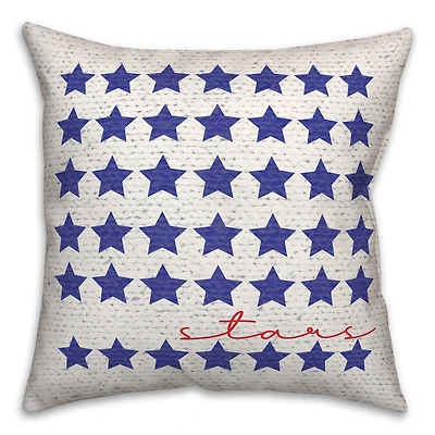 Stars In Script Throw Pillow