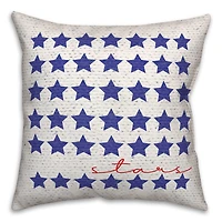 Stars In Script Throw Pillow