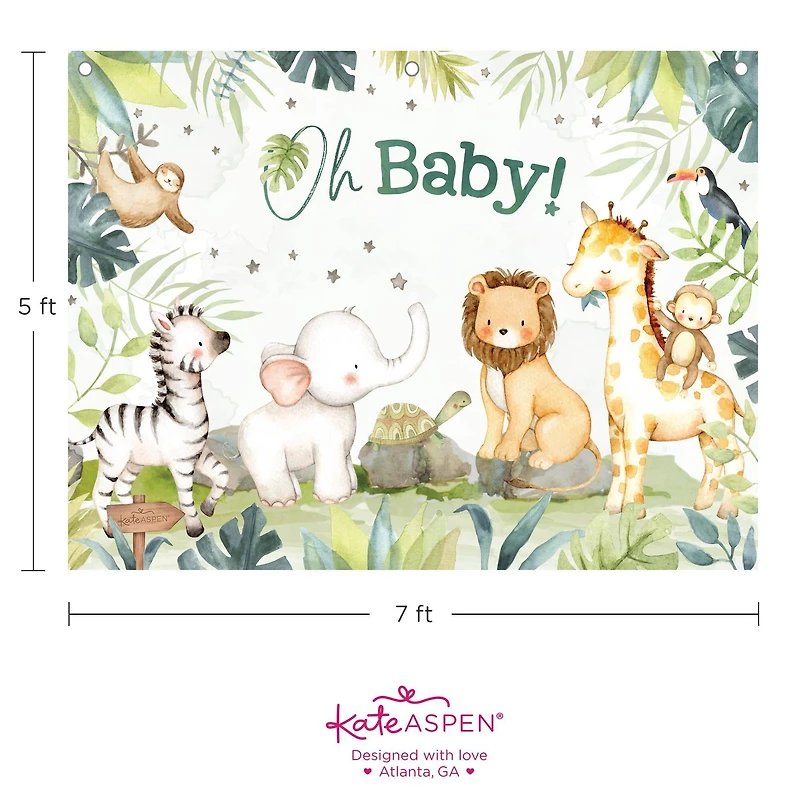 Kate Aspen® Safari Baby Shower Photo Backdrop