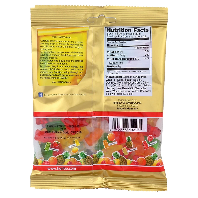 Haribo Gold-Bears Gummi Candy