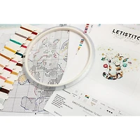 LetiStitch Cat's Happiness Counted Cross Stitch Kit