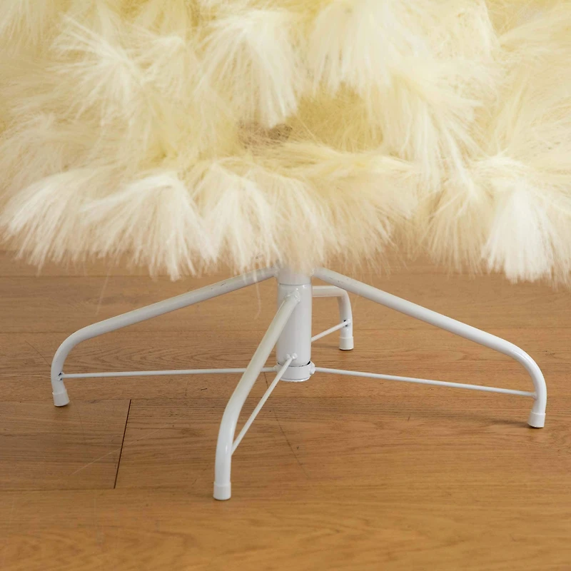 4ft. Unlit Off-White Pampas Grass Artificial Christmas Tree