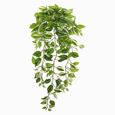 2.6ft. Purple Heart Evergreen Hanging Artificial Plant, 2ct.