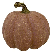 4" Brown & Purple Fall Harvest Tabletop Pumpkin Set