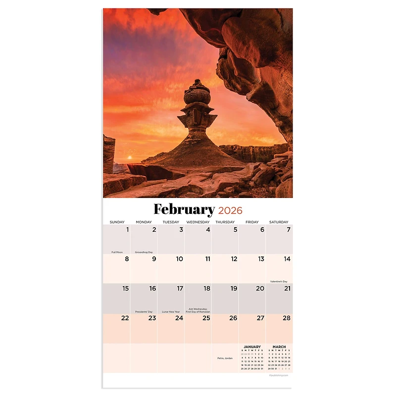 2026 Sunsets Mini Calendar