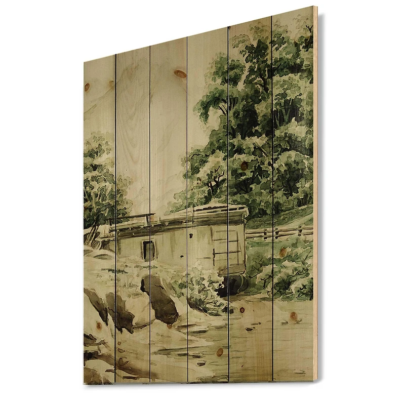 Designart - Cabin In The Mountains