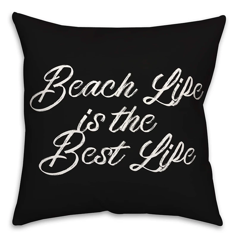 Beach Life Is the Best Life Throw Pillow