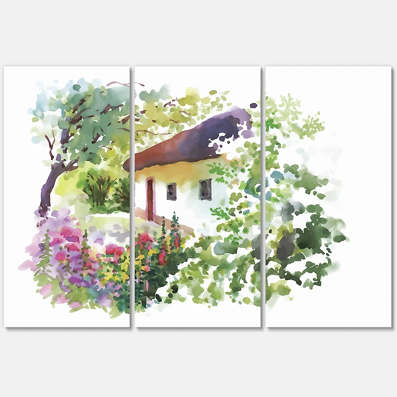 Designart - Rural Village On A Green Summer Day