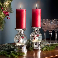 Haute Decor Snowburst™ Christmas Snow Globe Candle Holder