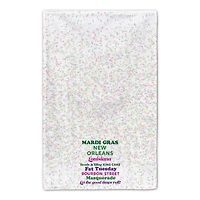 Mardi Gras Confetti Phrases Tea Towel Set