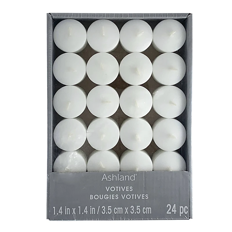 12 Packs: 24 ct. (288 total) White Votives Value Pack by Ashland® Basic Elements™