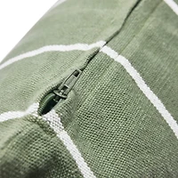 Hello Honey® 20" Square Interwoven Stripe Cotton Pillow Cover