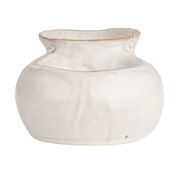 Hello Honey® 8" White Dual Harmony Stoneware Pedestal Dish