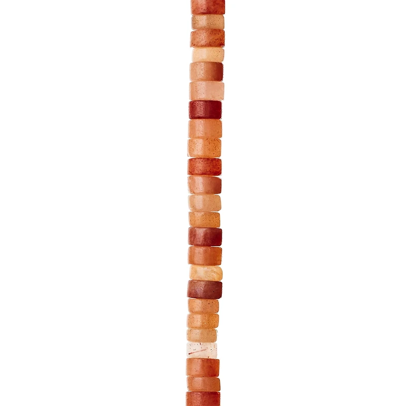 Pink Heishi Sunstone Rondelle Beads, 6mm by Bead Landing™