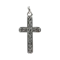 Charmalong™ Silver Plated Pavé Cross Charm by Bead Landing™
