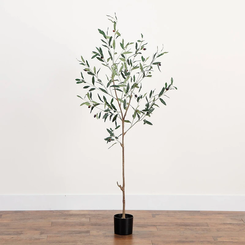 Artificial Slim Minimalist Olive Tree