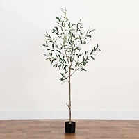 Artificial Slim Minimalist Olive Tree