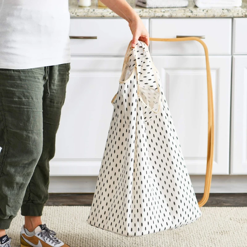 Household Essentials Krussh Bamboo X Frame Hamper (Tree)