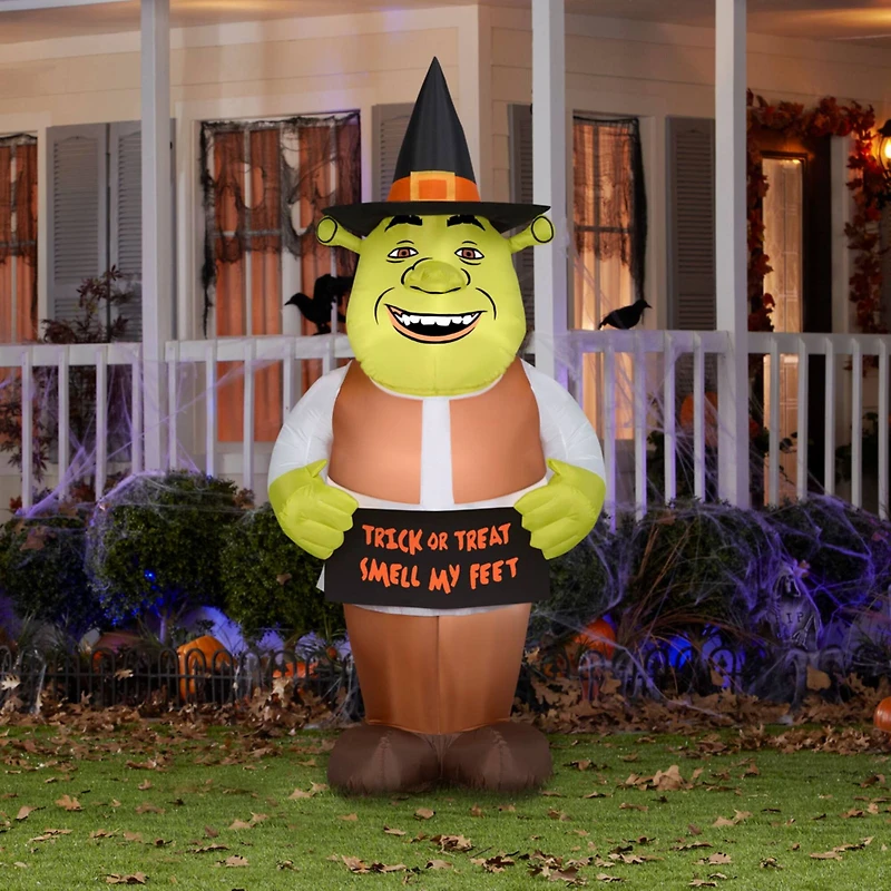 6.5ft. Airblown® Inflatable Universal Halloween Shrek with Boo Banner