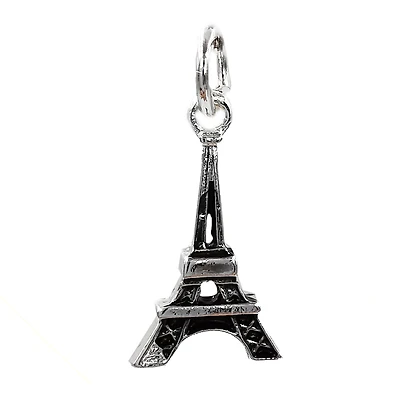 Charmalong™ Silver Plated Eiffel Tower Charm by Bead Landing™