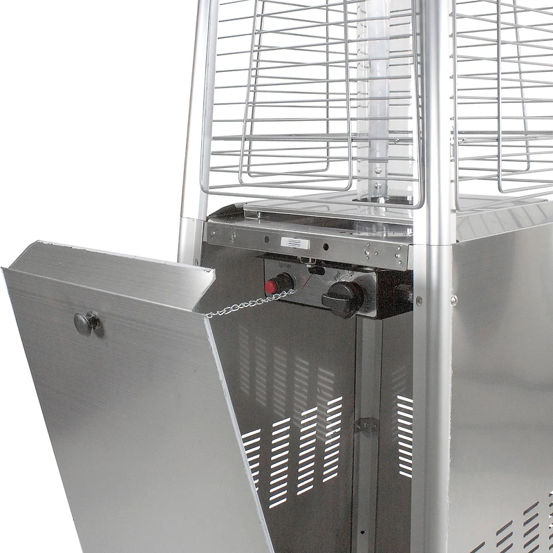 7ft. Stainless Steel Pyramid Glass Tube Outdoor Gas Heater
