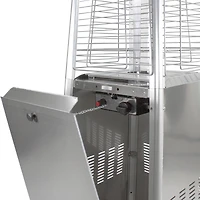 7ft. Stainless Steel Pyramid Glass Tube Outdoor Gas Heater