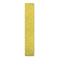Yellow Painted Spots 16" x 72" Cotton Twill Runner