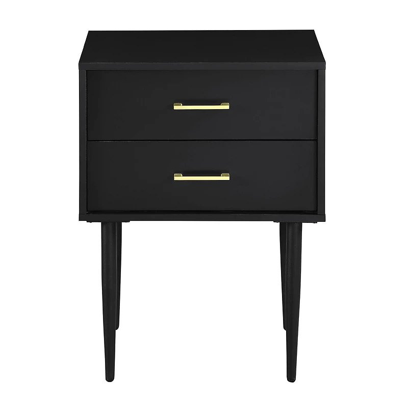 Walker Edison Black Modern Nightstand