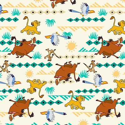 Disney® The Lion King Simba Geometric Cotton Fabric