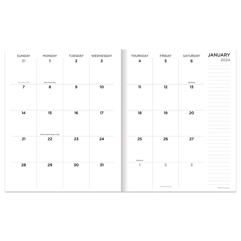 TF Publishing Medium 2024 Sherbet Shades Monthly Planner